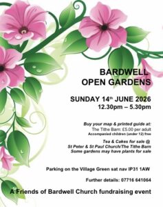 Bardwell Open gardens Flyer